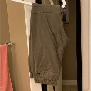 Men’s olive green joggers